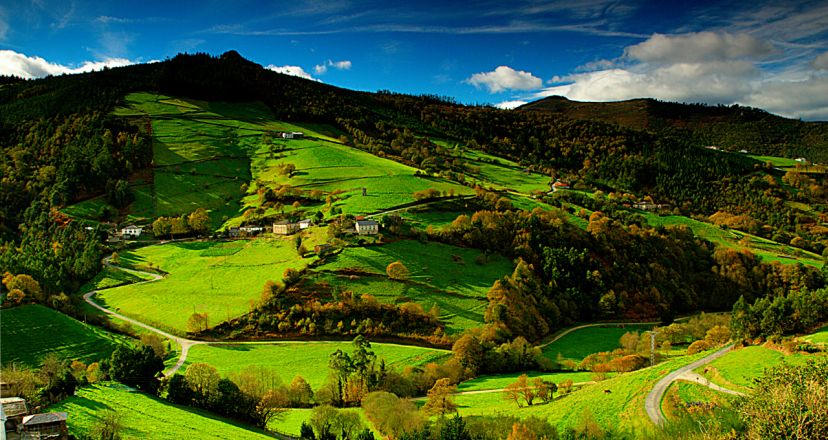 Prados verdes de Asturias